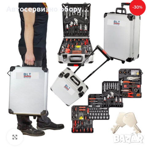 Куфар с инструменти 1050 части BLT Werkzeuge, снимка 2 - Куфари с инструменти - 44749534