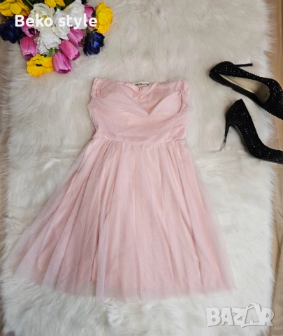 Дамска рокля с тюл