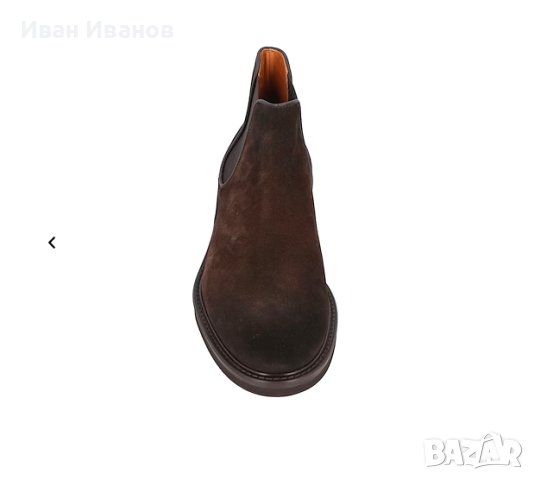 Луксозни Италиански Велурени боти Doucal's  номер 45,5 , снимка 3 - Мъжки боти - 44185869