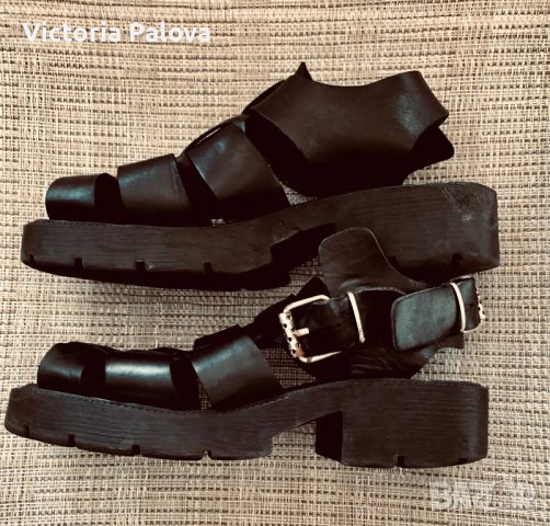 Модерни груби сандали естествена кожа, снимка 8 - Сандали - 40633794