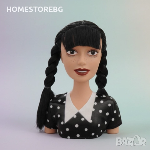 Стилни прически с кукла за оформяне на прически с гребен, снимка 3 - Кукли - 52983940