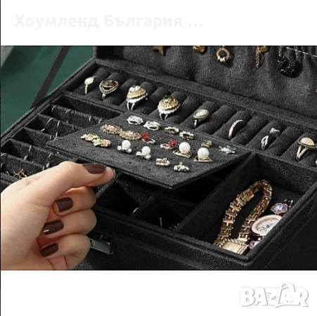 Органайзер тип кадифена кутия за бижута, снимка 7 - Други - 54312812