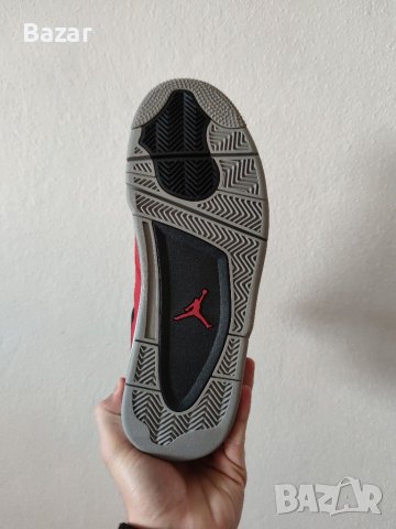 Nike Air Jordan 4 Retro Toro Bravo Red Fire Flames Нови Кецове 42 Размер Номер Мъжки Обувки , снимка 8 - Кецове - 39202381