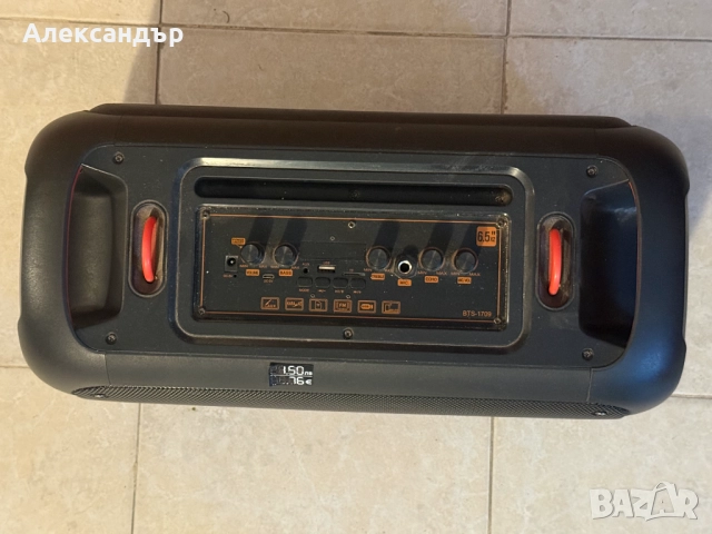 Преносима блутут тонколона 2 x 6.5'' - Brodu BTS-1709, снимка 3 - Bluetooth тонколони - 52921060