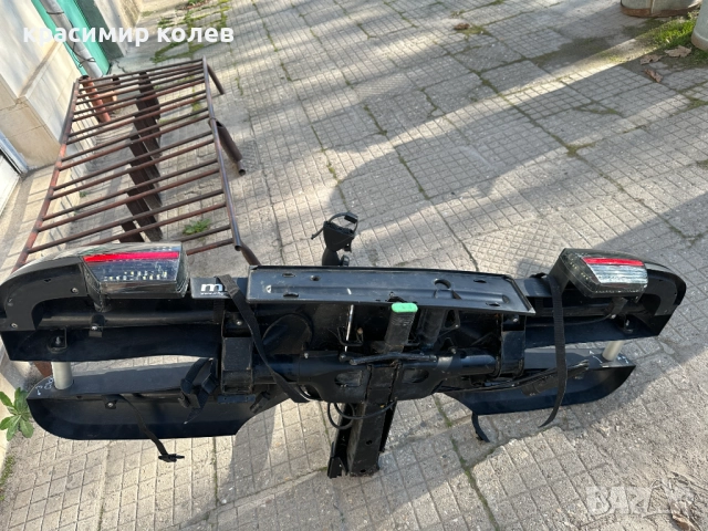 немски сгъваем багажник за теглич за два велосипеда, снимка 13 - Аксесоари за велосипеди - 52809015