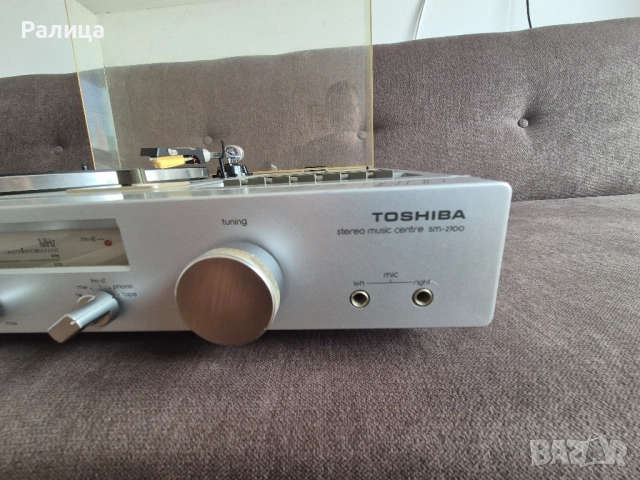 Комбинирана музикална уредба Toshiba SM-2700: грамофон + AM/FM радио + касетофон + усилвател, снимка 4 - Грамофони - 51665770