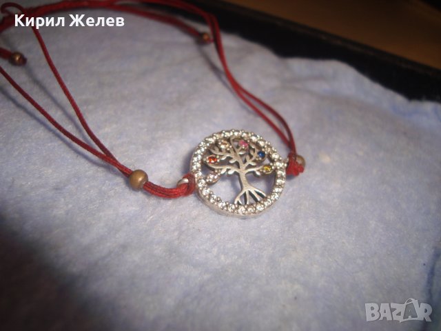 СТАРА СРЕБЪРНА или ПОСРЕБРЕНА ФИНА КРАСИВА СКЪПОЦЕННА ГРИВНА ТАЛИСМАН СЕМЕЙНОТО ДЪРВО 28735, снимка 7 - Гривни - 37277654