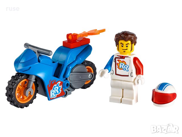 НОВИ! LEGO® City Stunt 60298 Каскадьорски мотоциклет ракета, снимка 2 - Конструктори - 40664091