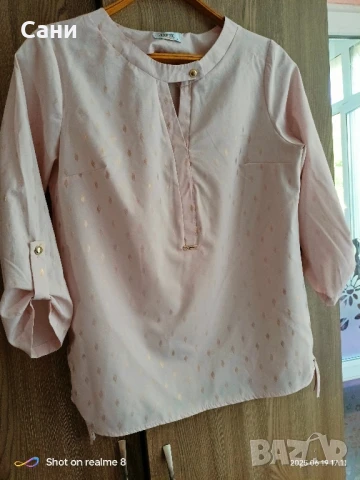 Светло розова блуза , снимка 9 - Корсети, бюстиета, топове - 50728782