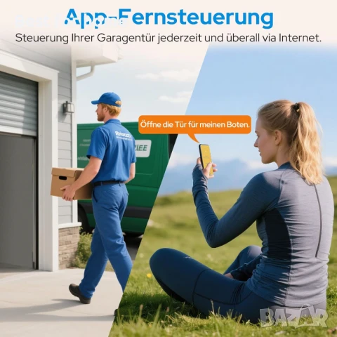 LoraTap Smart Wi-Fi отварачка и контролер за гаражна врата,гласово управление с Alexa , снимка 5 - Друга електроника - 51137818