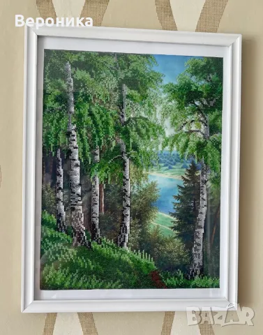 ушит нов гоблен " Брезова тишина", снимка 2 - Гоблени - 50016610