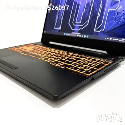 ASUS TUF A15/144Hz/Ryzen 7 4800H/16GB/RTX 3050/RGB/512GB, снимка 5 - Лаптопи за игри - 56012571