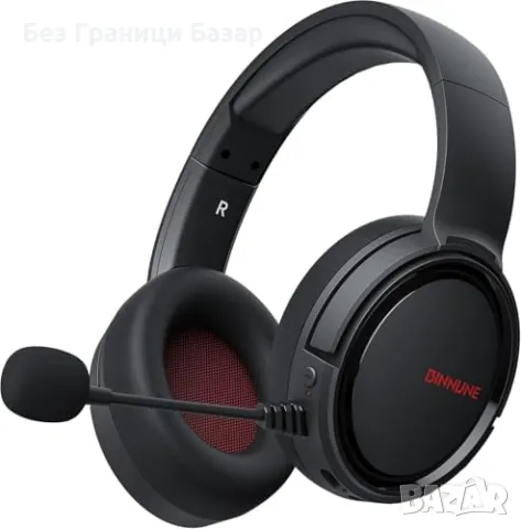 Нови Безжични геймърски слушалки BINNUNE BW02, леки, Over Ear за игри