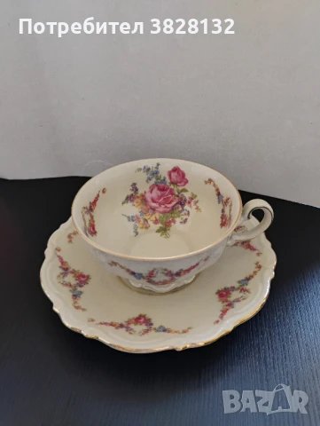 винтидж сет за чай от костен порцелан