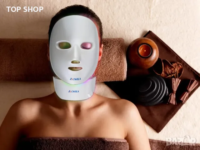 BOWKA LED Photon Therapy Mask Акумулаторна 7 в 1, снимка 11 - Маши за коса - 49106123