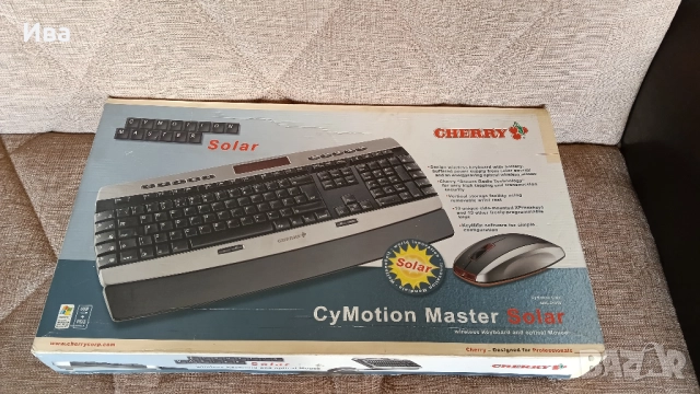 Безжични клавиатура + мишка: Cherry CyMotion Master Solar (2005г), снимка 1