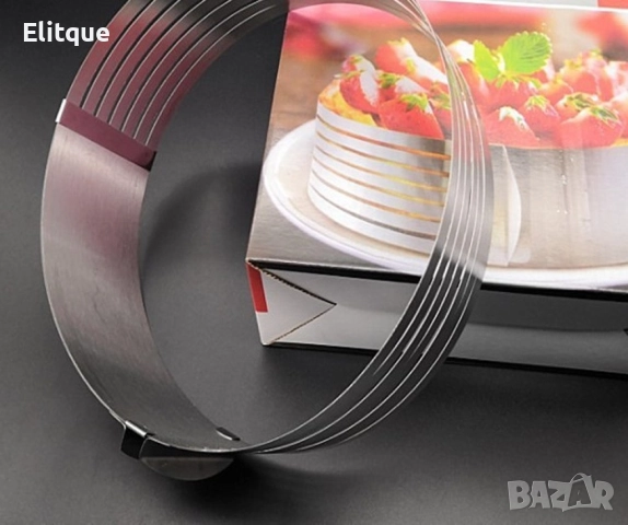 Форма за печива, от неръждаема стомана с процепи за равно изрязване на блатове - 2бр в комплект, снимка 9 - Други - 52903411