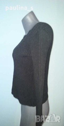 Два броя / Черен еластичен пуловер с оригинално деколте и открити рамене / унисайз , снимка 7 - Блузи с дълъг ръкав и пуловери - 16668493