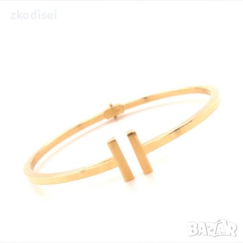 Златна дамска гривна Tiffany i Co 6,44гр. диаметър:6,0см. 14кр. проба:585 модел:16514-3, снимка 2 - Гривни - 40569111