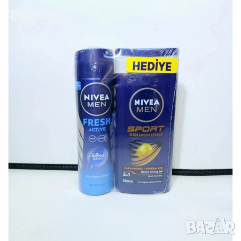 Комплект за мъже NIVEA MEN – Дезодорант 150 мл + Душ гел 250 мл., снимка 2 - Мъжка козметика - 51968420