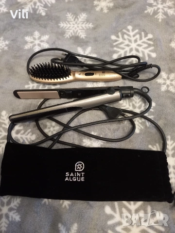 Преса за коса и четка с горещ въздух. , снимка 4 - Преси за коса - 53997338