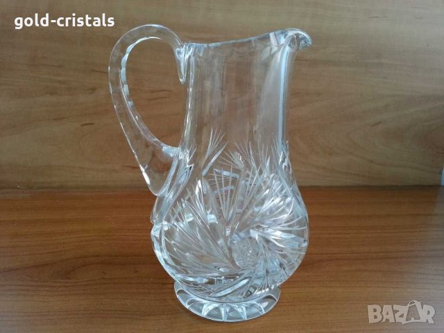 кристална кана гравирана , снимка 5 - Антикварни и старинни предмети - 29504279