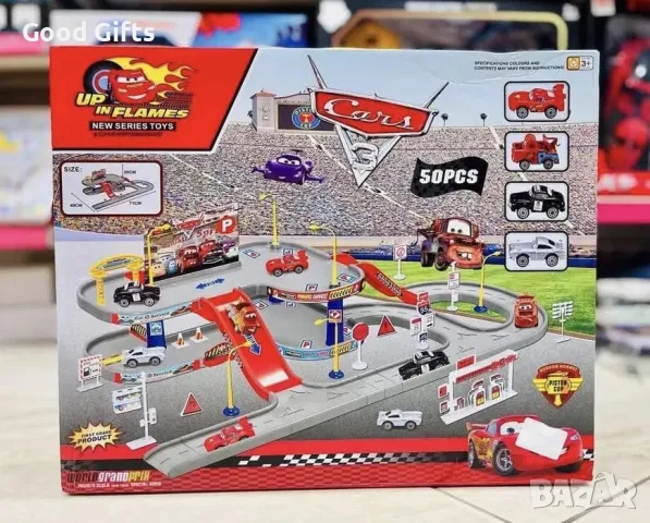 Голяма писта на МакКуин, McQueen писта с колички, The Cars