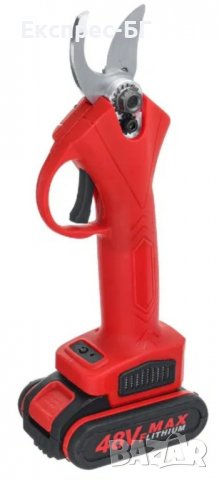 Градинска акумулаторна лозарска ножица 48V/5Ah с 2 батерии и куфар, снимка 15 - Градински инструменти - 37123583