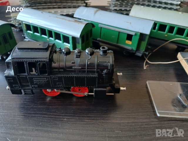 Стара немска тенекиена играчка Влак от 50те години.