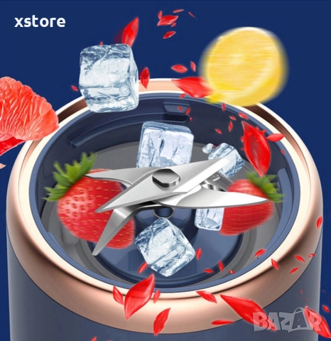 Мини блендер подходящ за различни сокове и смутита, снимка 3 - Блендери - 52595398