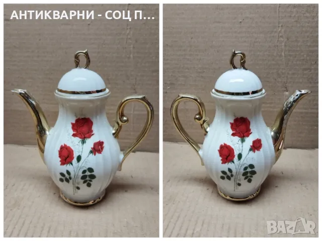 Стар Немски Порцеланов Чайник. , снимка 3 - Антикварни и старинни предмети - 47331056