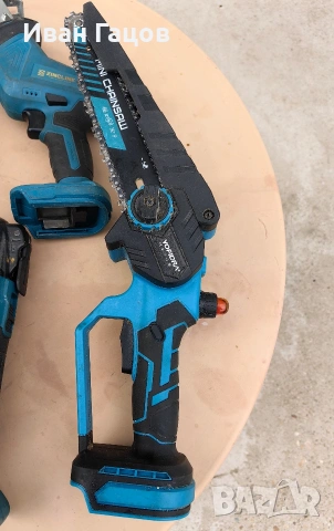 комплект Машини Гайковерт, резачка, Мулти шлайф и саблен трион 3 батерии , снимка 4 - Други инструменти - 54191850