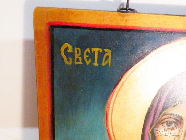 Стара православна икона на Света Петка  - Света Петка е покровителка на брака и плодовитостта църква, снимка 3 - Икони - 36906417