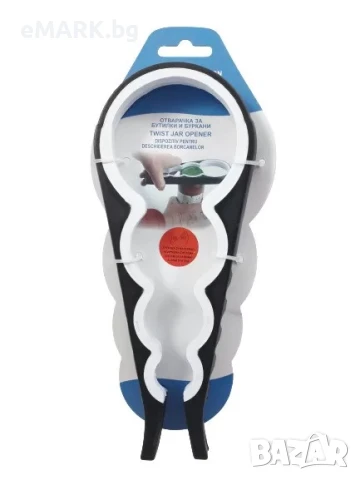 Отварачка с дръжка за буркани на винт с различни размери и за бутилки - дължина 20 см, снимка 1