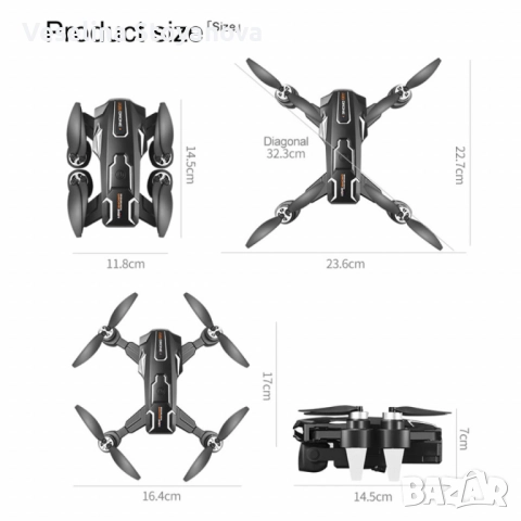 8K Дрон A22 с двойна ESC камера и вграден екран, снимка 8 - Дронове и аксесоари - 52735369