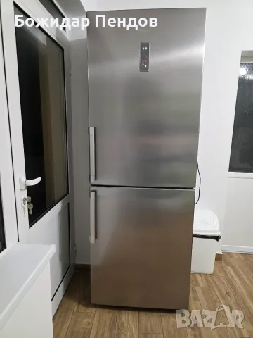 Голям Хладилник с фризер Hotpoint , 444 л,  Full No Frost Inox