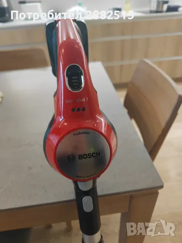 Bosch Unlimited 7 ProAnimal BCS711PET/01 - безкабелна вертикална прахосмукачка, снимка 4 - Прахосмукачки - 55968892