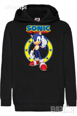 Детски Суитчър/Суитшърт Sonic 01,Соник,Игра,Подарък,Изненада,Забавление,Рожден Ден