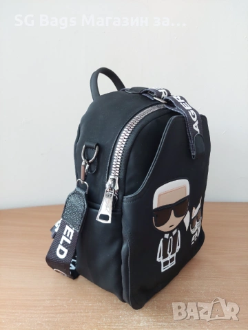 Karl lagerfeld дамска чанта тип раница дамска раница дамска раничка код 221, снимка 11 - Раници - 43958148