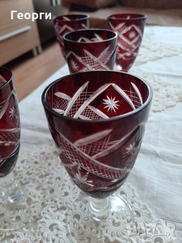 кристални чаши Винтидж колекция, снимка 3 - Чаши - 35563469