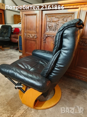 3965 Relax кресло от естествена кожа , снимка 4 - Дивани и мека мебел - 52885613