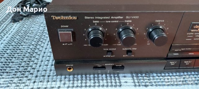 Стереоусилвател Техникс SU-V450,клас АА, снимка 2 - Ресийвъри, усилватели, смесителни пултове - 42730392