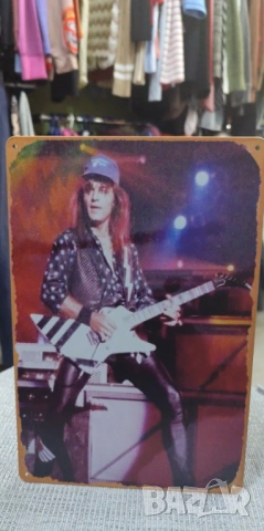 Matthias Jabs-метална табела(плакет), снимка 2 - Китари - 54090991