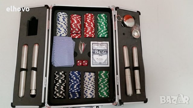 Комплект за покер в куфарче, снимка 4 - Карти за игра - 29366177