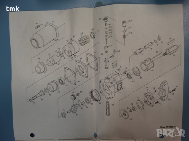 Гайковерт пневматичен Ingersoll-Rand 5980, снимка 5 - Винтоверти - 29532830