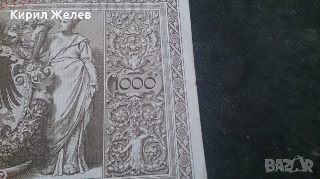 Банкнота 1000 райх марки 1910год. - 14595, снимка 8 - Нумизматика и бонистика - 29083904
