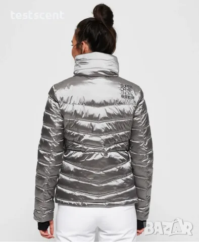 £184.99 Оригинално Superdry Snow Heritage Puffer Jacket  Silver Black – UK 16 Есенно и Зимно яке, снимка 12 - Якета - 36906816