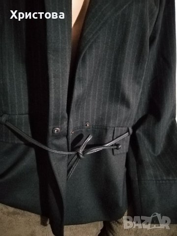 Стилно черно сако, XL, снимка 4 - Сака - 39032250