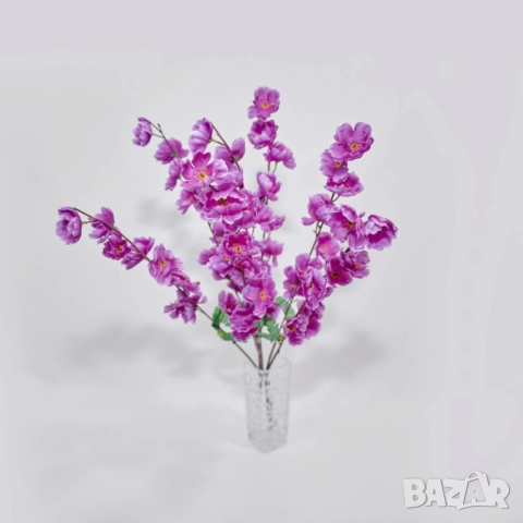 Изкуствени декоративни клонки с цветчета, снимка 2 - Други стоки за дома - 52137669