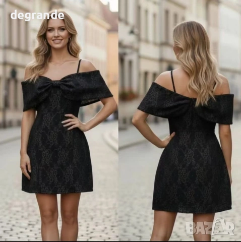 Кокетна Дамска рокля с Панделка 